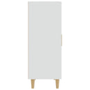 skænk 70x34x90 cm konstrueret træ hvid