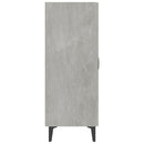 skænk 70x34x90 cm konstrueret træ betongrå