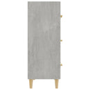 skænk 70x34x90 cm konstrueret træ betongrå