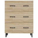 skænk 69,5x34x90 cm konstrueret træ sonoma-eg