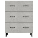 skænk 69,5x34x90 cm konstrueret træ betongrå
