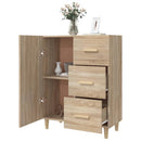 skænk 69,5x34x90 cm konstrueret træ sonoma-eg