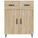 skænk 69,5x34x90 cm konstrueret træ sonoma-eg