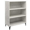 skænk 69,5x32,5x90 cm konstrueret træ betongrå