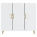 skab 90x34x80 cm konstrueret træ hvid