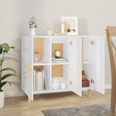 skab 90x34x80 cm konstrueret træ hvid