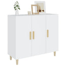 skab 90x34x80 cm konstrueret træ hvid