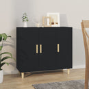 skab 90x34x80 cm konstrueret træ sort