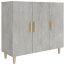 skab 90x34x80 cm konstrueret træ betongrå