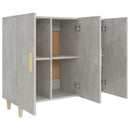 skab 90x34x80 cm konstrueret træ betongrå