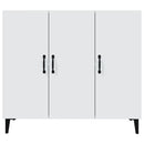 skab 90x34x80 cm konstrueret træ hvid