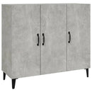 skab 90x34x80 cm konstrueret træ betongrå