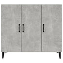 skab 90x34x80 cm konstrueret træ betongrå