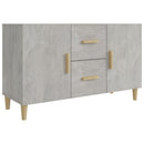 skænk 100x36x60 cm konstrueret træ betongrå