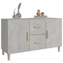 skænk 100x36x60 cm konstrueret træ betongrå
