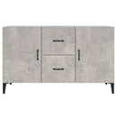 skænk 100x36x60 cm konstrueret træ betongrå