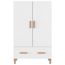 skab 70x31x115 cm konstrueret træ hvid