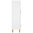 skab 70x31x115 cm konstrueret træ hvid
