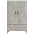 skab 70x31x115 cm konstrueret træ betongrå