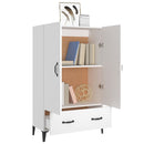 skab 70x31x115 cm konstrueret træ hvid