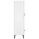 skab 70x31x115 cm konstrueret træ hvid