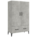 skab 70x31x115 cm konstrueret træ betongrå