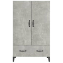 skab 70x31x115 cm konstrueret træ betongrå