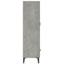 skab 70x31x115 cm konstrueret træ betongrå