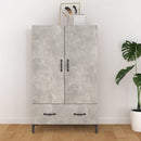 skab 70x31x115 cm konstrueret træ betongrå