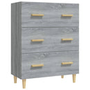 skænk 70x34x90 cm konstrueret træ grå sonoma-eg