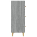 skænk 70x34x90 cm konstrueret træ grå sonoma-eg