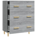 skænk 70x34x90 cm konstrueret træ grå sonoma-eg