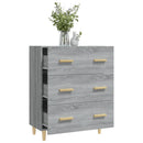 skænk 70x34x90 cm konstrueret træ grå sonoma-eg