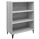 skænk 69,5x32,5x90 cm konstrueret træ grå sonoma-eg