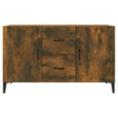 skænk 100x36x60 cm konstrueret træ røget egetræsfarve