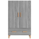 skab 70x31x115 cm konstrueret træ grå sonoma-eg