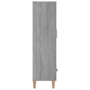 skab 70x31x115 cm konstrueret træ grå sonoma-eg