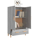 skab 70x31x115 cm konstrueret træ grå sonoma-eg