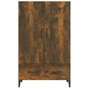 skab 70x31x115 cm konstrueret træ røget egetræsfarve