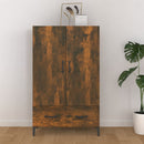 skab 70x31x115 cm konstrueret træ røget egetræsfarve