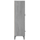 skab 70x31x115 cm konstrueret træ grå sonoma-eg