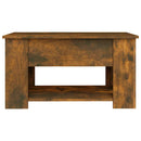 sofabord 79x49x41 cm konstrueret træ røget egetræ