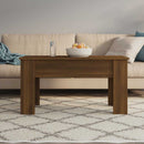 sofabord 101x49x52 cm konstrueret træ brun egetræsfarve