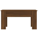 sofabord 101x49x52 cm konstrueret træ brun egetræsfarve