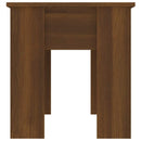 sofabord 101x49x52 cm konstrueret træ brun egetræsfarve