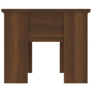 sofabord 79x49x41 cm konstrueret træ brun egetræsfarve