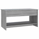 sofabord 102x50x52,5 cm konstrueret træ grå sonoma-eg