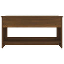 sofabord 102x50x52,5 cm konstrueret træ brun egetræsfarve