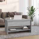 sofabord 80x50x40 cm konstrueret træ grå sonoma-eg
