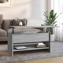 sofabord 80x50x40 cm konstrueret træ grå sonoma-eg